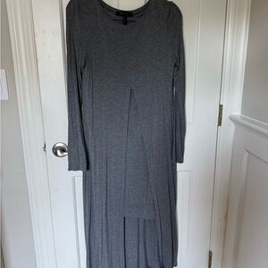 BCBGMaxAzria Gray Long Sleeve Dress